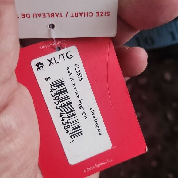 NWT Spanx Look At Me Now Leggings Olive Leopard Size XL - Picture 6 of 12